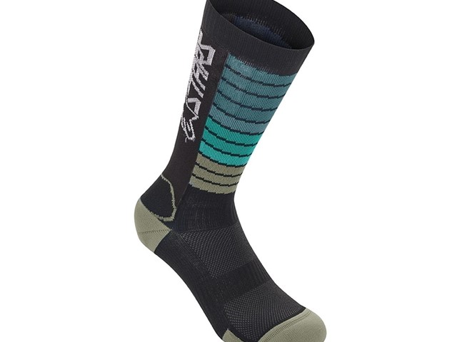 CALCETINES DROP 22 NEGRO/AQUA