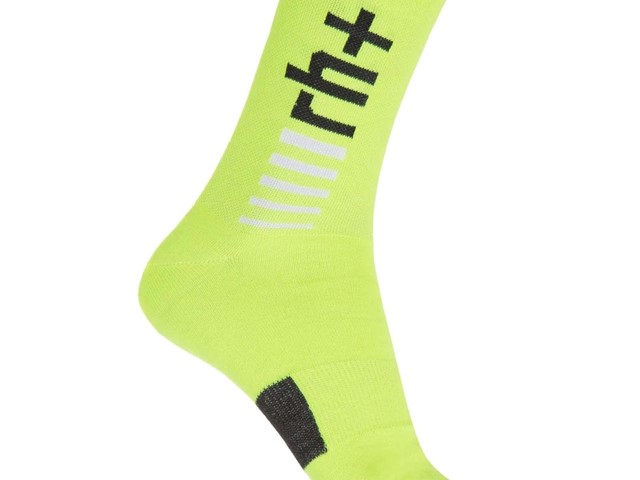 CALCETINES LOGO THERMOLITE 15 AMARILLO FLÚOR/NEGRO