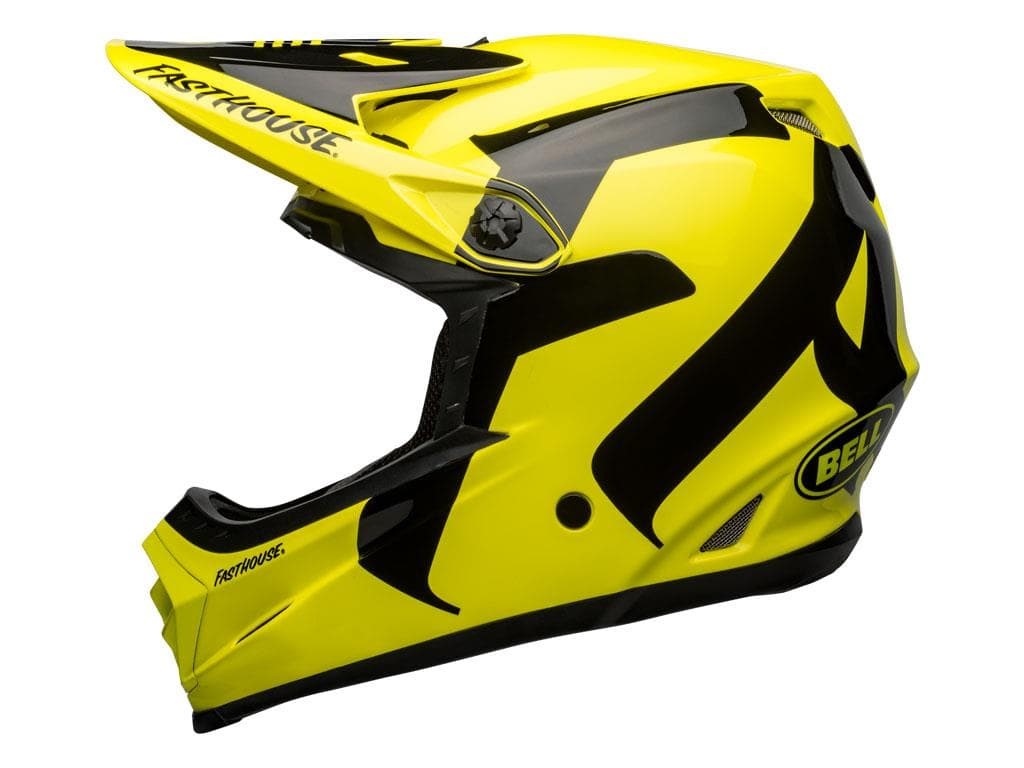 Foto 1 CASCO BELL FULL 9 AMARILLO FLÚOR/NEGRO