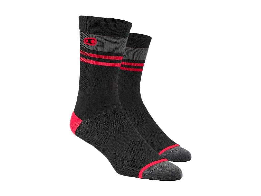 Foto 1 CRANKBROTHERS SOCKS NEGRO/ROJO/GRIS