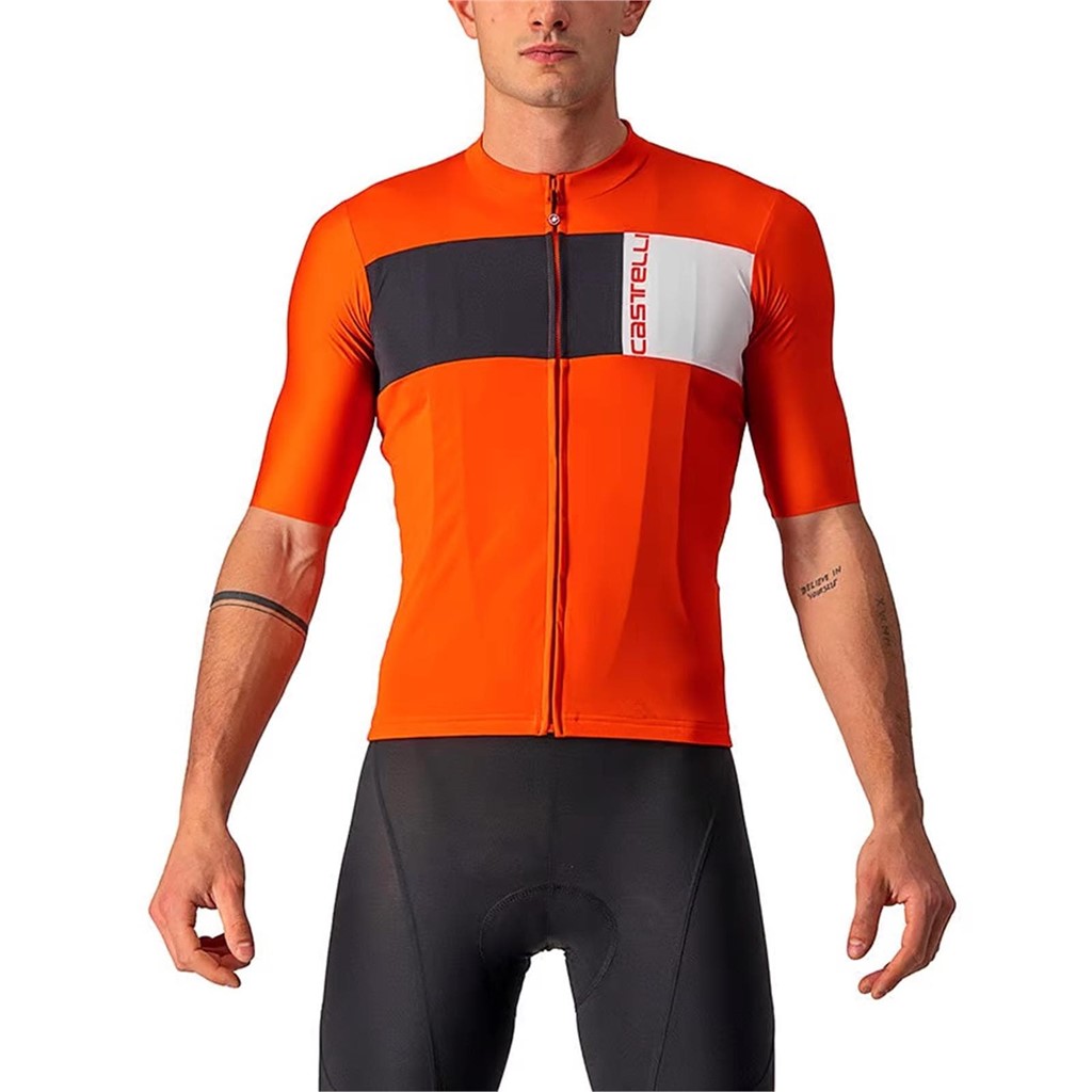 Foto 1 MAILLOT PROLOGO 7 NARANJA/NEGRO/MARFIL